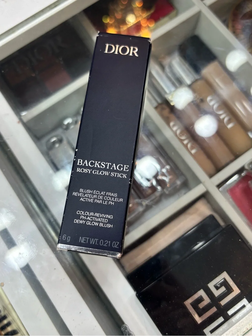 Dior backstage rosy glow stick - Color: 103 Toffee - a pearlescent nude beige